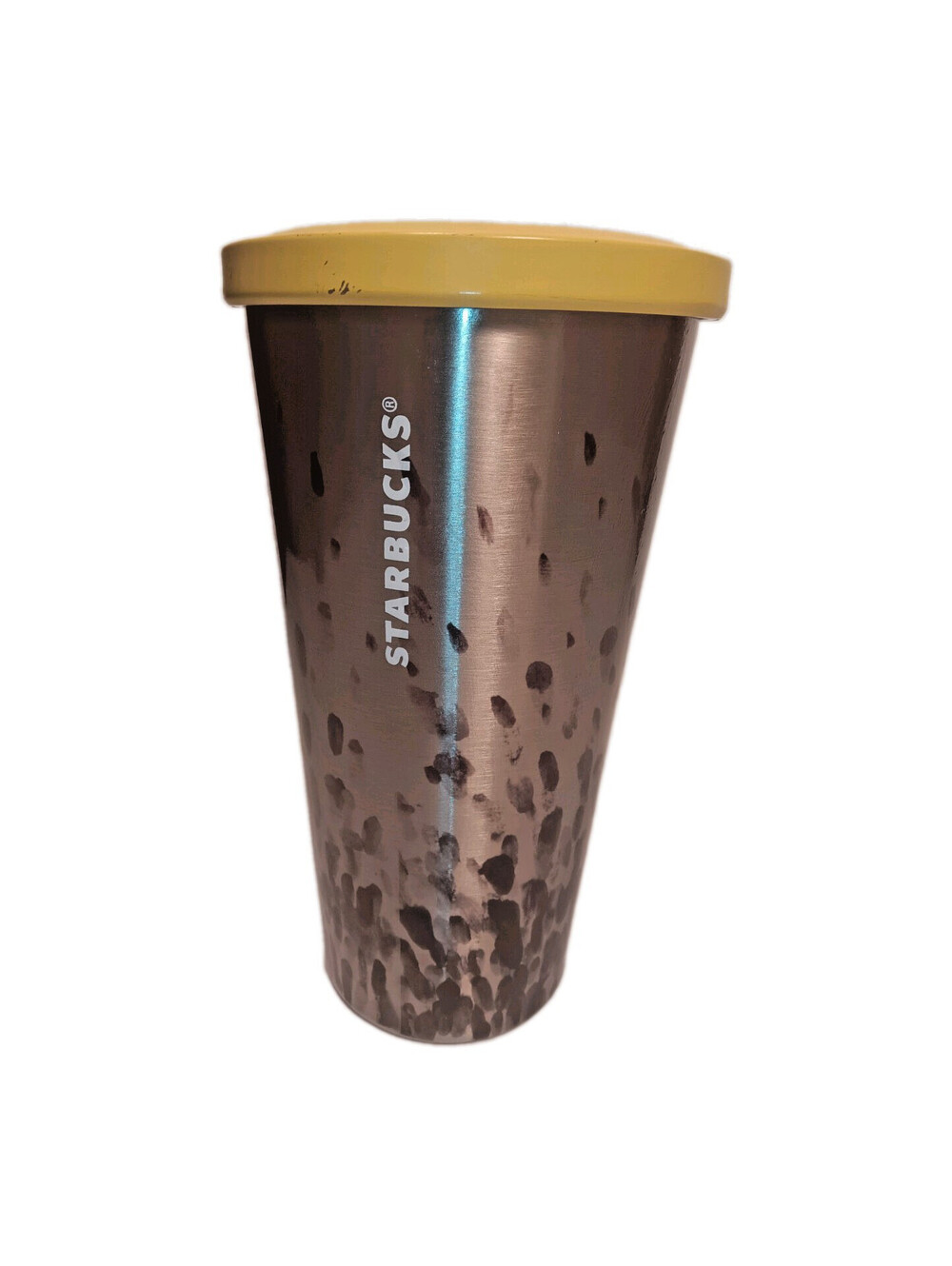 Starbucks 2014 Dot Collection Fingerprints Stainless Steel Cold Cup Tumbler 16oz